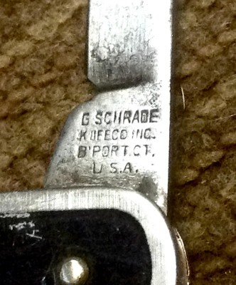 The Main Blade Front Tang Stamp.