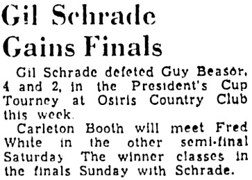 Gilbert "Gil" Schrade Mentioned.