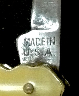 The Main Blade Front Tang Stamp.