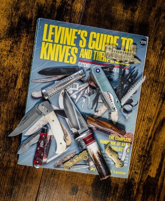 Levine's Guide to knives Catalog SAK Randall Böker Northwoods Bark River Douk Douk Brass.jpg