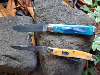 Tidioute blue camel #78 - Schrade USA 893 Jeffinn bone