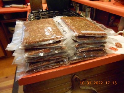 Ready for the freezer.