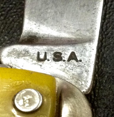 The Main Blade Front Tang Stamp.