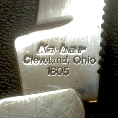 The Main Blade Front Tang Stamp.