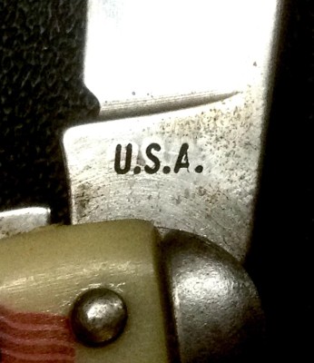 The Main Blade Front Tang Stamp.