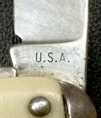 The Main Blade Front Tang Stamp.