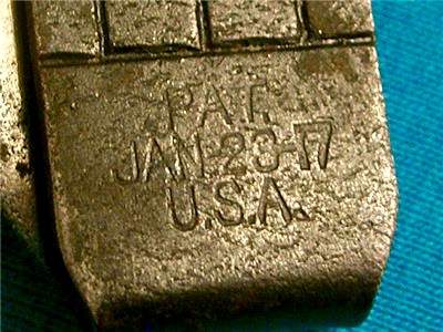 The Main Handle Side Patent Date Stamp.