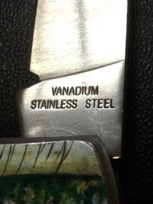 The Main Blade Front Tang Stamp.