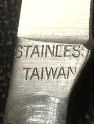 The Main Blade Back Tang Stamp.