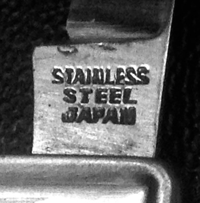 The Main Blade Front Tang Stamp.