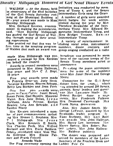 Lois Ann Schrade Mentioned.
