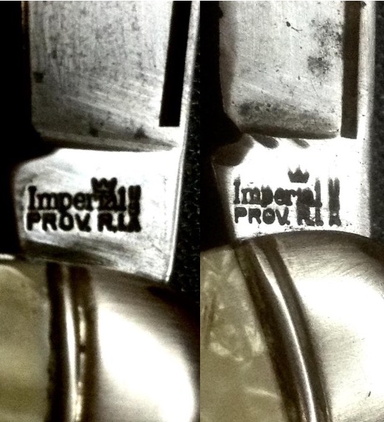 The Main Blades Front Tang Stamps (same).