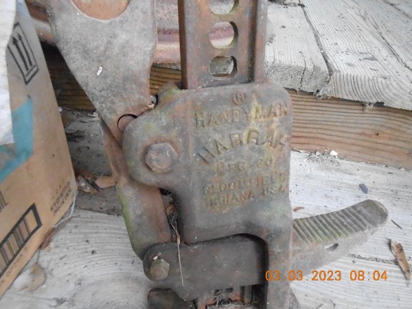 The "tang stamp" on my old jack.