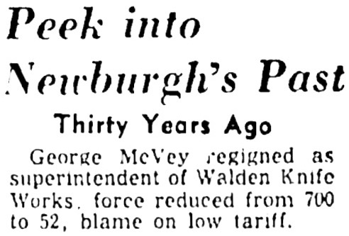 Walden Knife Works Mentioned.<br />Thirty Years Agp Would Make It September, 1925.