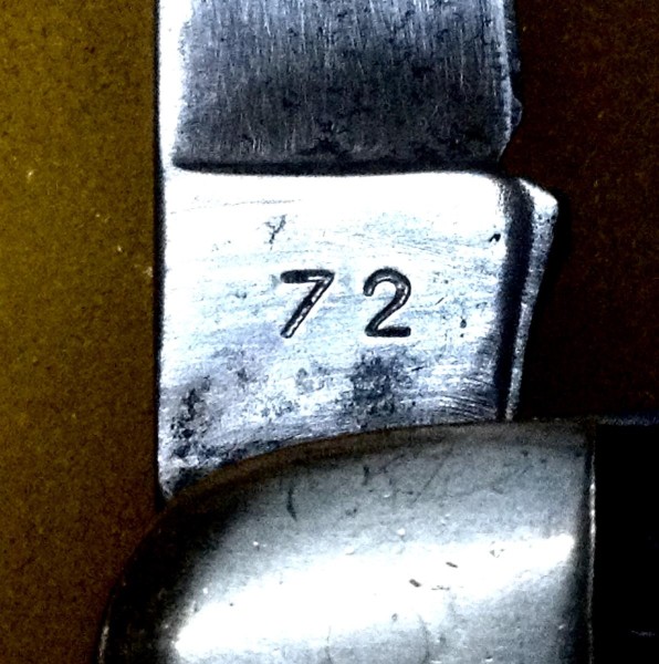 The Main Blade Back Tang Stamp.