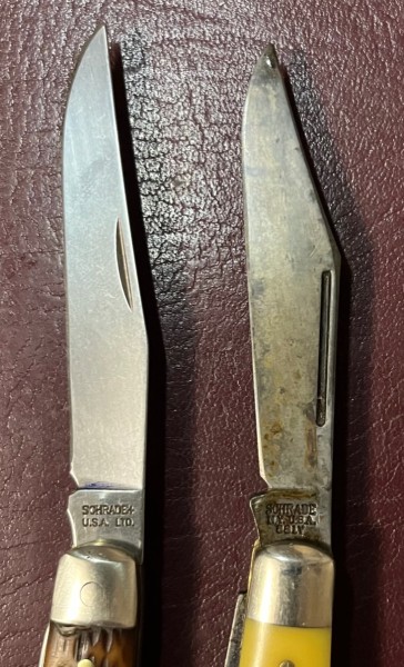 Comparing blade shapes