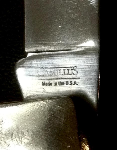 The Main Blade Front Tang Etch.