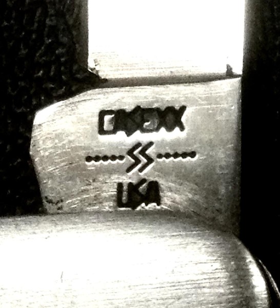 The Main Blade Front Tang Stamp.