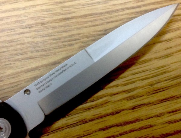 The Main Blade Back Etch.
