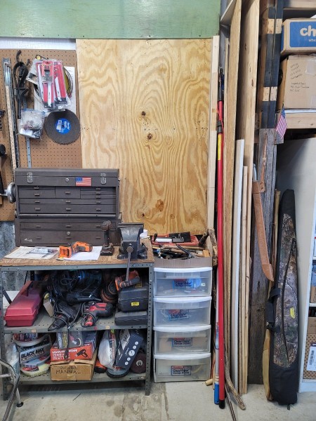Plywood installed