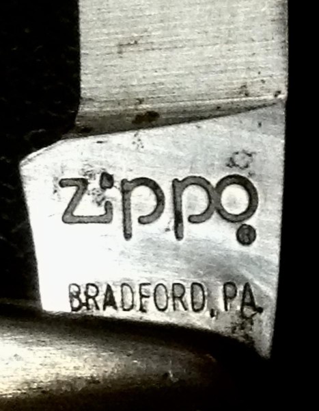 The Main Blade Front Tang Stamp.