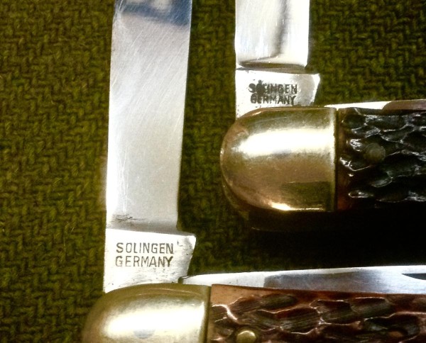 The Main Blade Back Tang Stamps.