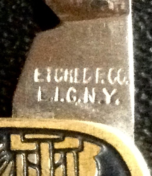 The Main Blade Front Tang Stamp.
