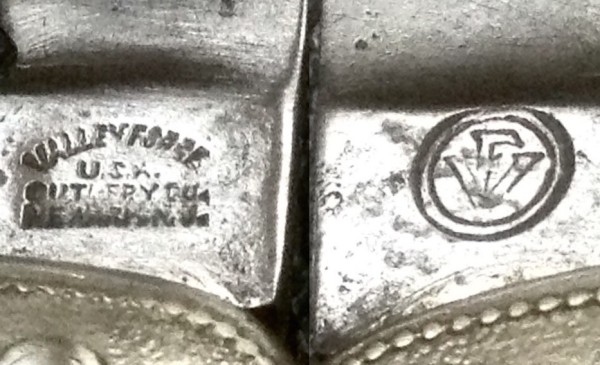 Left - The Main Blade Front Tang Stamp.<br />Right - The Main Blade Back Tang Stamp.
