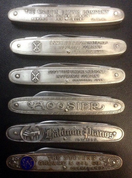 The Top Pocket Knife Is The Valley Forge Pocket Knife.<br />Did The Valley Forge Cutlery Company Manufacture, Or Have A Hand <br />In The Manufacturing Of All Or Any Of The Five W &amp; H Tang Stamped <br />Pocket Knives Pictured Below It?