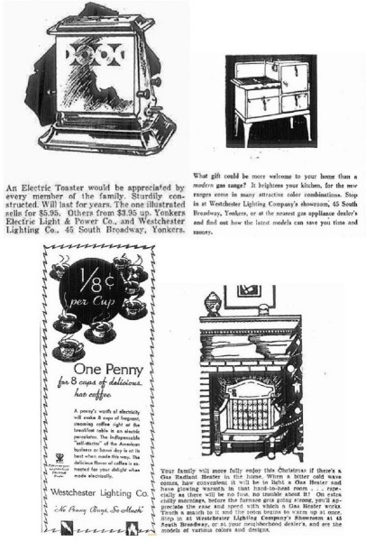 Top - Left, December 21, 1932. - Right, December 13, 1933.<br />Bottom - Left, March 26, 1934 - Right, December 5, 1934.