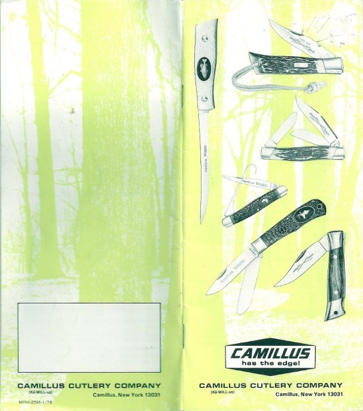 1978 Catalog. Front Cover (Right) And Back Cover (Left).