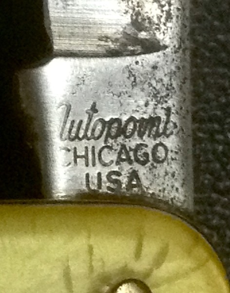 The Main Blade Front Tang Stamp.
