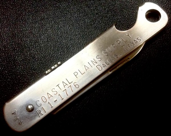 The Other Coastal Plains Pocket Knife, The Main Handle Side.