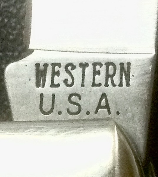 The Main Blade Front Tang Stamp.