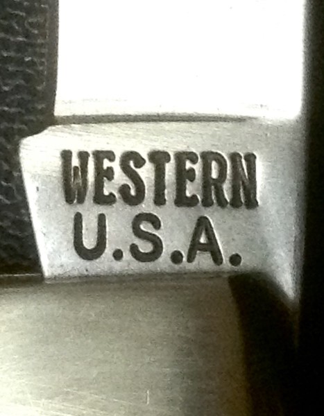 The Main Blade Front Tang Stamp.