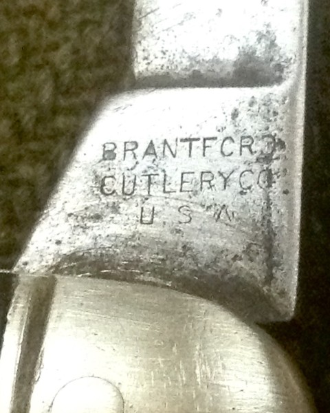 The Secondary Blade Front Tang Stamp.