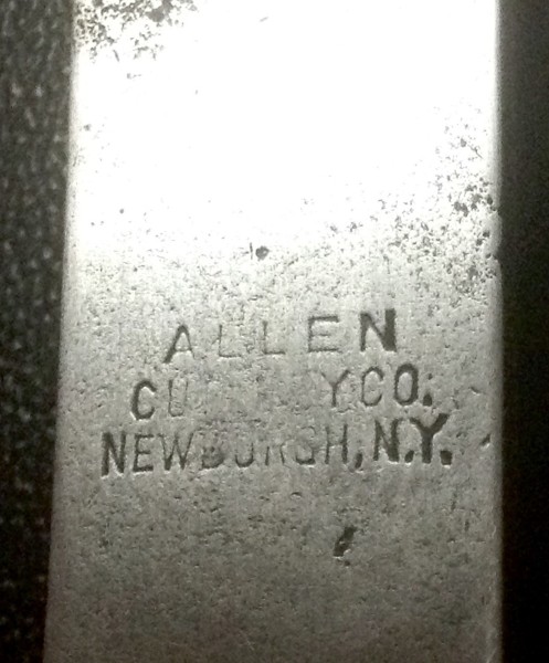 The Manufacturer Handle Stamp.