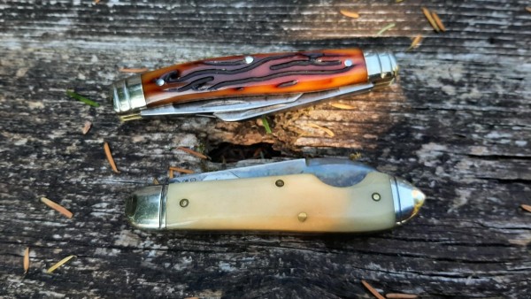 Northfield 85 Bullet end LL - Schrade 8OT Jeffin bones