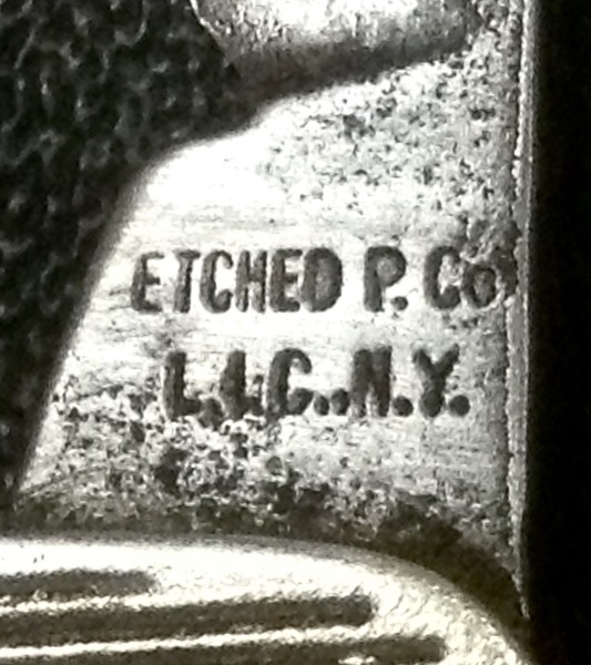 The Main Blade Front Tang Stamp.