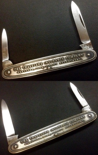 L. F. &amp; C. (Landers, Frary &amp; Clark) #1 <br />Tang Stamp(s)=1912-1950.<br />Top - The Main Handle Side. (Text)<br />Bottom - The Other Handle Side. (Text)