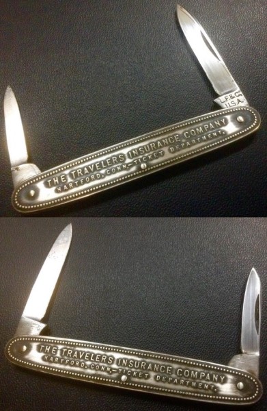 L. F. &amp; C. (Landers, Frary &amp; Clark) #2<br />Tang Stamp(s)=1912-1950.<br />Top - The Main Handle Side. (Text)<br />Bottom - The Other Handle Side. (Text)