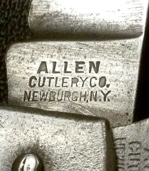 The Main Blade Front Tang Stamp.