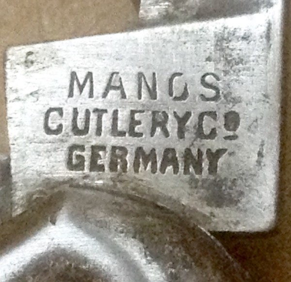 The Secondary Blade Front Tang Stamp.