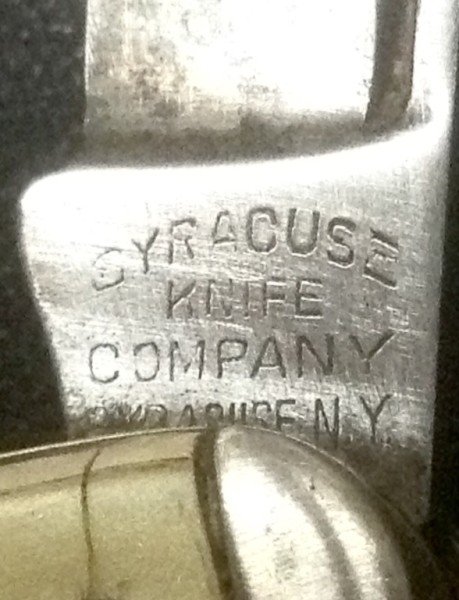 The Main Blade Front Tang Stamp.