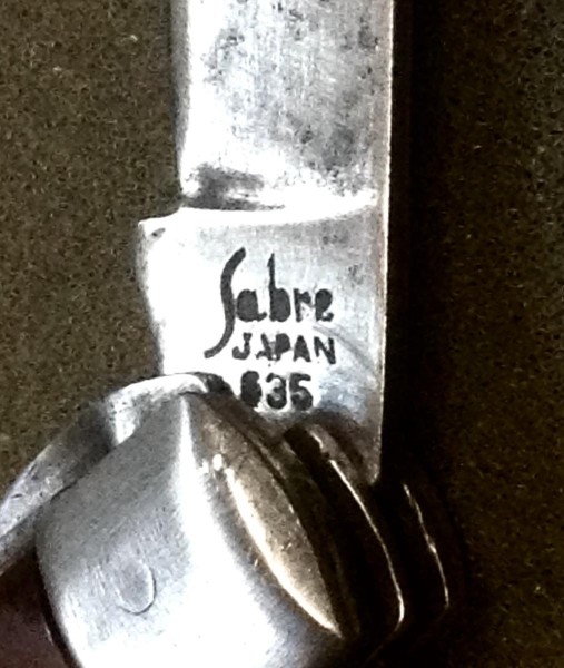 The Main Blade Front Tang Stamp.