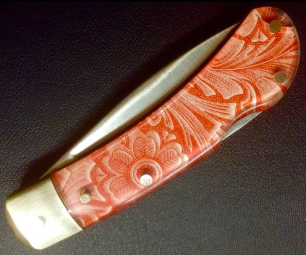 A &quot;WESTERN&quot; Tang Stamped Jack Of Hearts Pocket Knife.