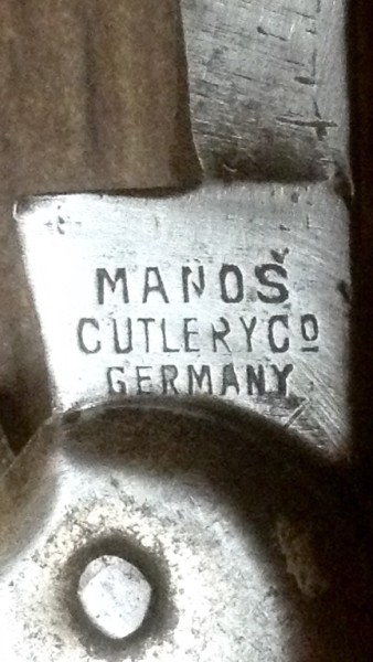 The Secondary Blade Front Tang Stamp.