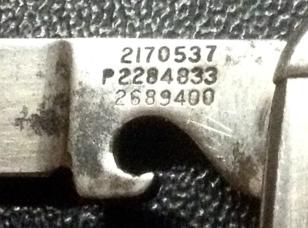 The Main Blade Front Tang Stamp.