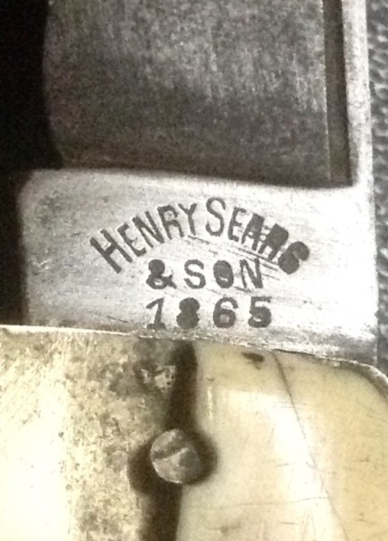 The Main Blade Front Tang Stamp.