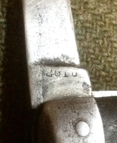The Main Blade Back Tang Stamp.